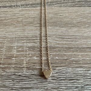 Gold Heart Pendant Necklace